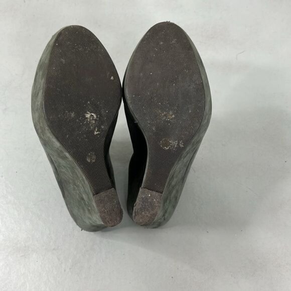 Scanlan Theodore Suede Mules Wedge Platform - Picture 6 of 8